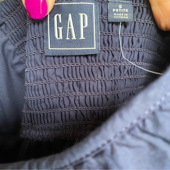 Gap V-Neck Cami Midi Dress Navy Size SP - Picture 12 of 14